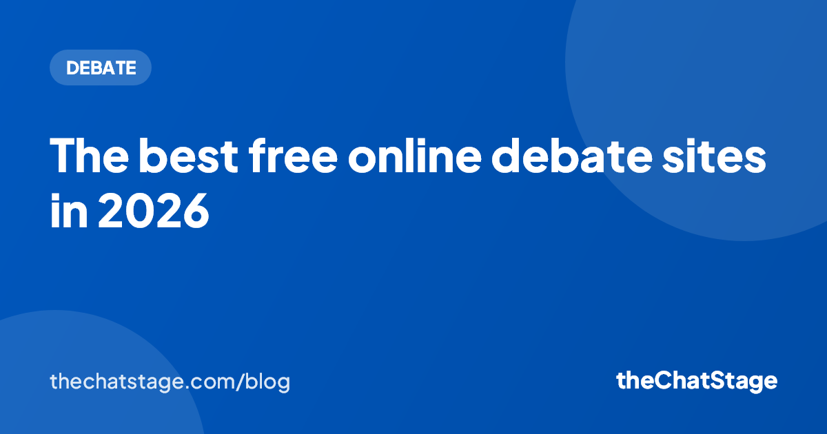 The best free online debate sites in 2026